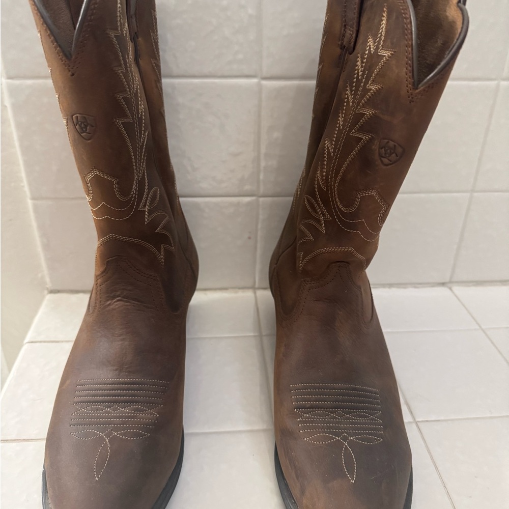 Ariat Tan Leather Western Boots